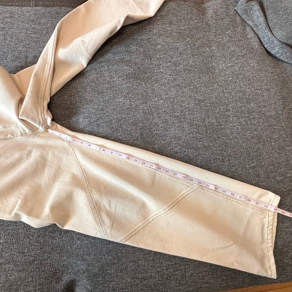 NOMIA NYC Sz 27 Paneled Wide Leg Jeans In Ecru new without tag Designer - Picture 11 of 12